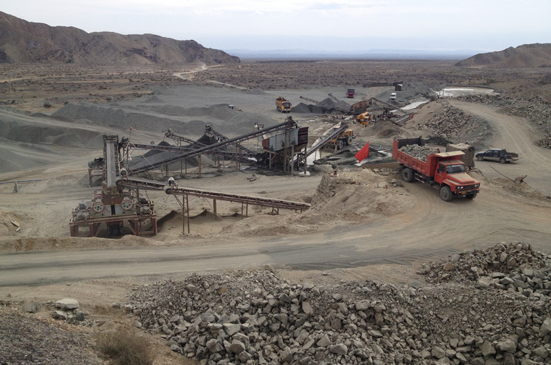 碎石場現(xiàn)場圖，碎石場全套設備