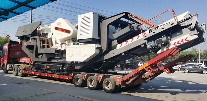 世博履帶式破碎機發(fā)貨圖