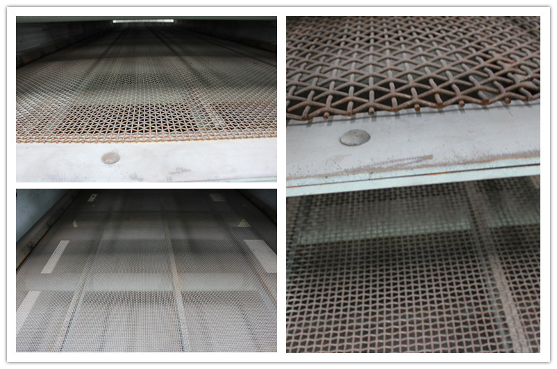 振動篩篩網(wǎng)細節(jié)圖，篩網(wǎng)控制下料大小