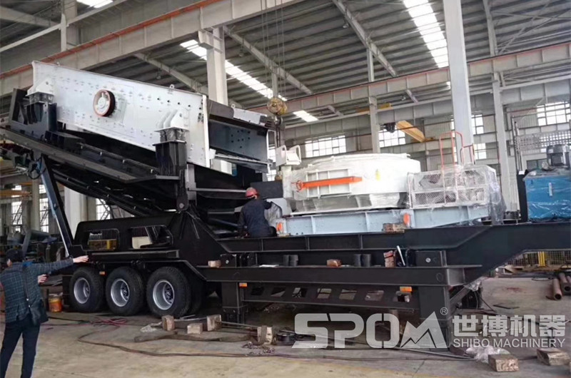 世博車載移動打砂機生產(chǎn)車間