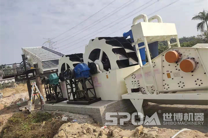 洗砂機(jī)搭配振動(dòng)篩、細(xì)砂回收機(jī)