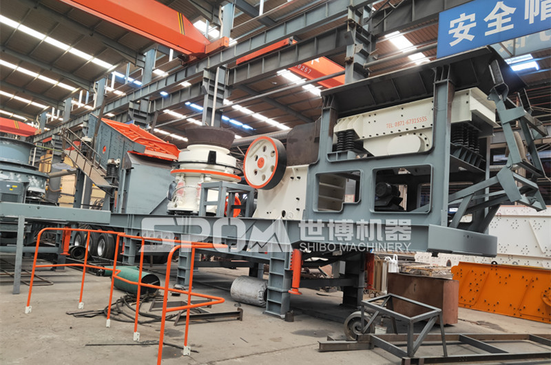 多機組合式移動設(shè)備，加工大理石廢料可用