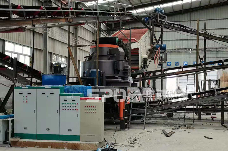 移動制砂設備室內生產(chǎn)，環(huán)保防塵