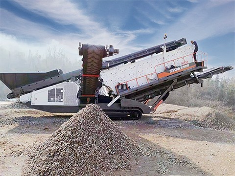 履帶式篩分移動細(xì)碎站